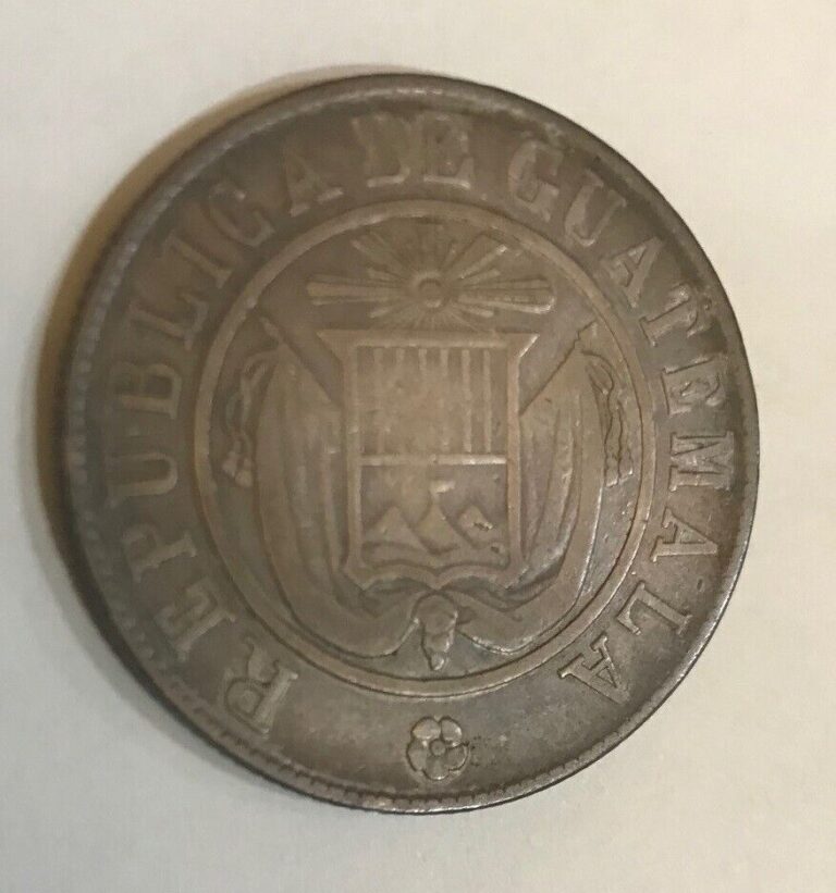 Read more about the article 1870 Guatemala silver 50 Centavos #2