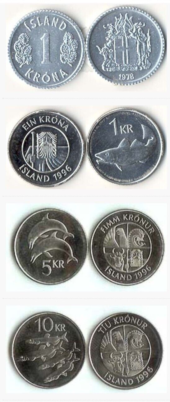 Read more about the article Iceland Collector/Dealer Lot of 25x 6 Coin Sets:  5  10 Aurar and 1  5  10 Kronur