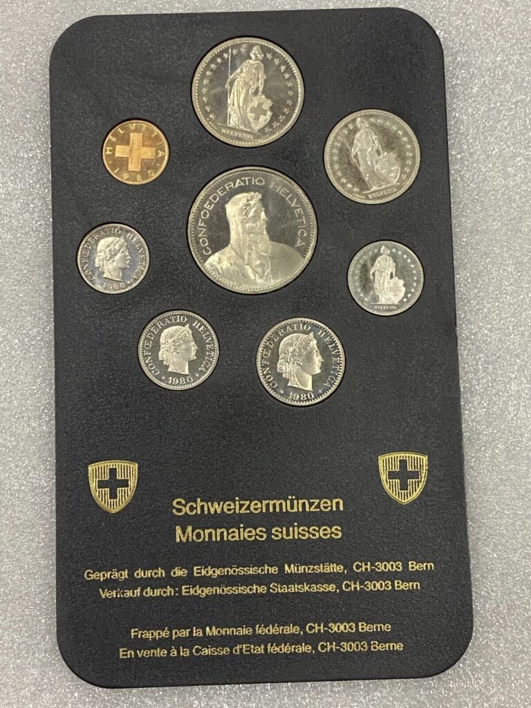 Read more about the article Switzerland 1980 Coin Set OGP ~ Uncirculated gems