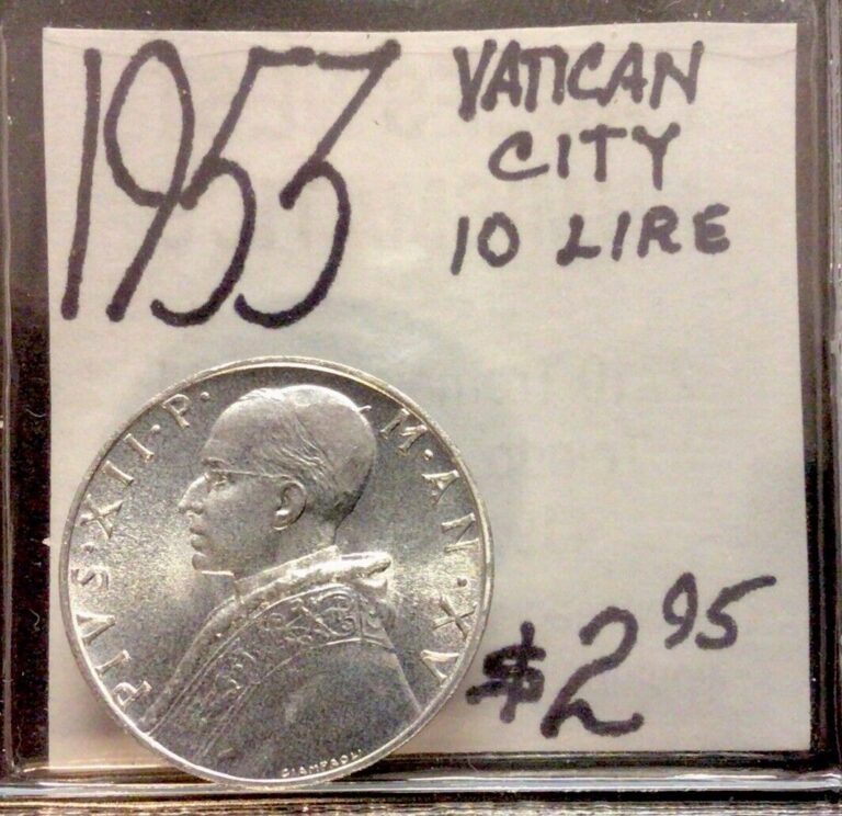 Read more about the article 1953 Vatican City 10 Lire! ENN Coins