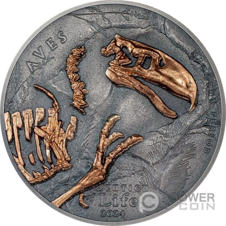 Read more about the article AVES Evolution of Life 1 Oz Silver Coin 500 Togrog Mongolia 2024