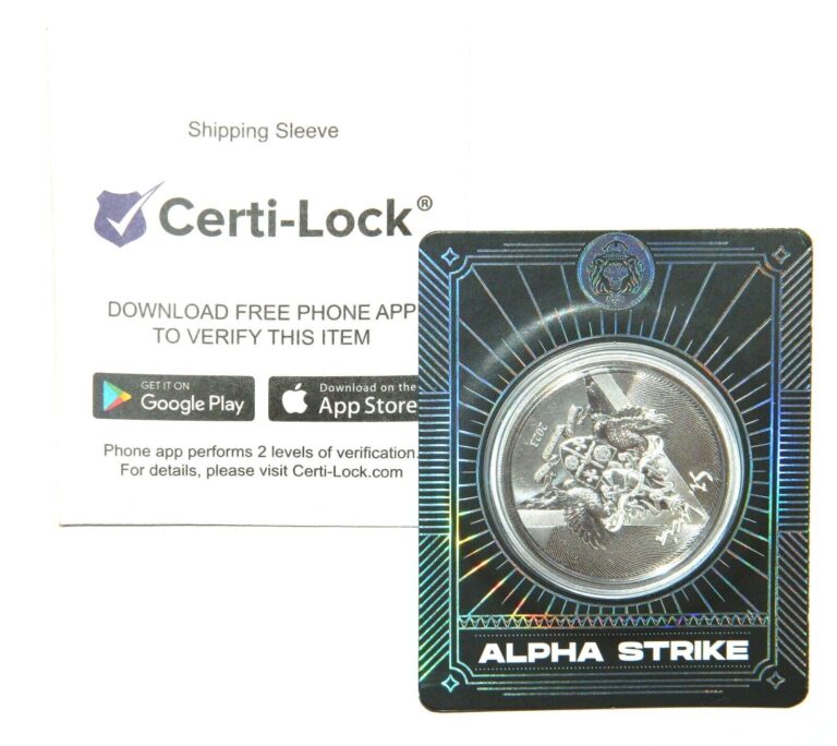 Read more about the article Scottsdale Mint ALPHA STRIKE – 2023 St Lucia – 1 oz .999 Fine Silver Coin