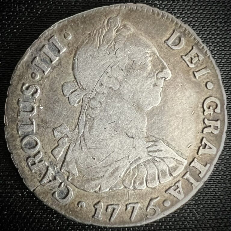 Read more about the article 1775 CHILE So DA 2 Reales Carlos III Spanish Colonial Silver Reals Coin