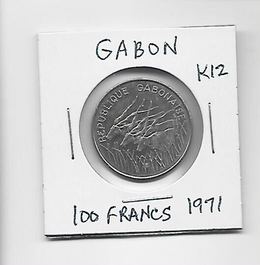 Read more about the article Gabon (now Central African States) 100 Francs 1971 K12 Obsolete Eland Antelope