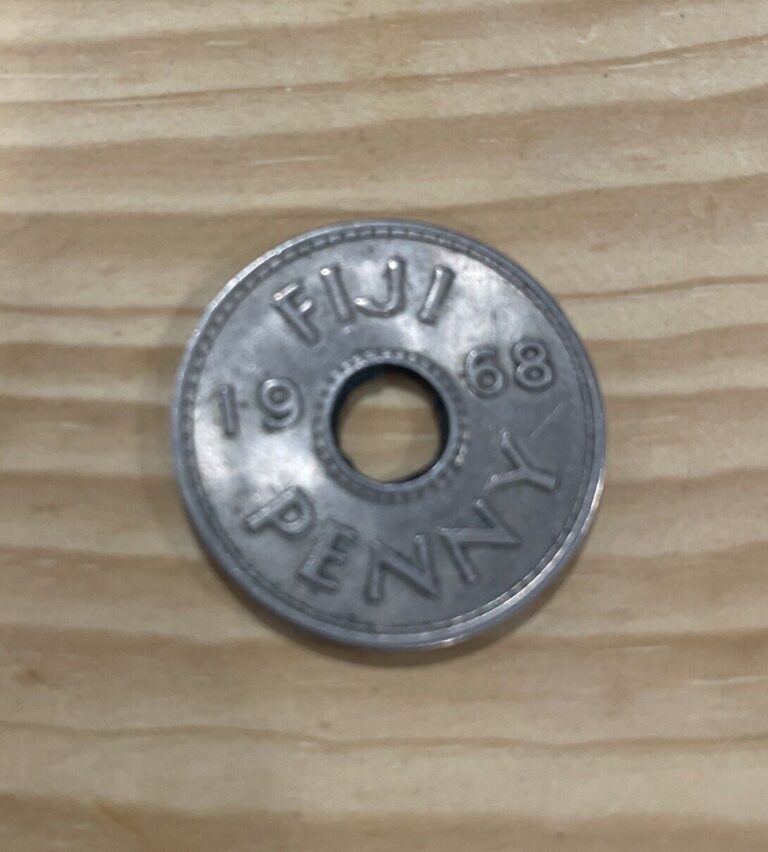 Read more about the article FIJI ISLANDS  1968 PENNY  COLONIAL ERA  PREDECIMAL COIN. Copper/Nickel.