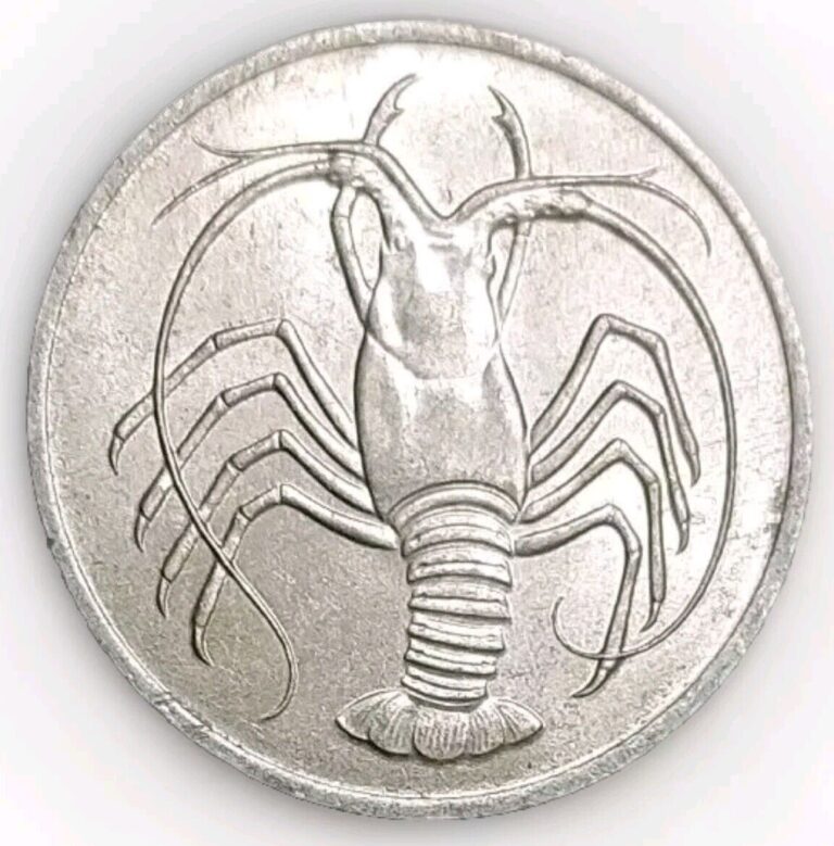 Read more about the article 1984 Yemen People’s Democratic 5 Fils Scarce Coin AH-1404 KM 4 Spiny Lobster