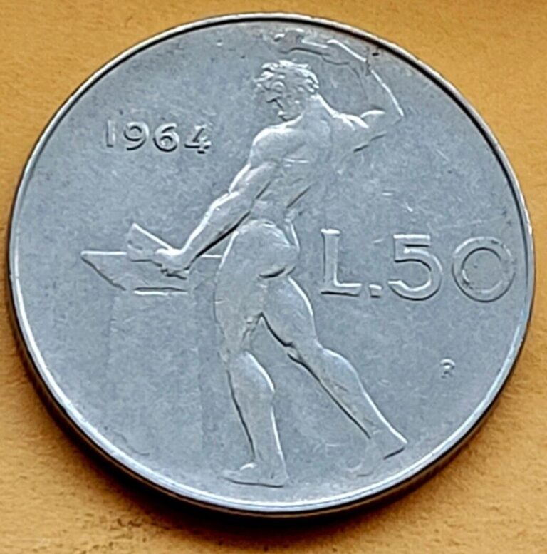 Read more about the article 1964 ITALY COIN 50 Lire KM# 95.1 UNCIRCULATED Europe Coins