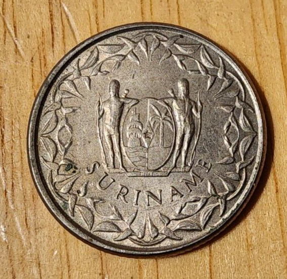 Read more about the article Suriname 25 Cents 1976 South American Foreign Coin non silver coinage native cen