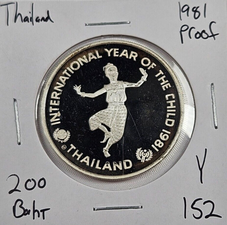Read more about the article 1981 Thailand 200 Baht Silver Proof Coin – International Year of the Child