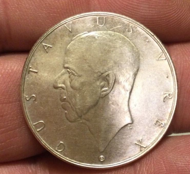 Read more about the article Sweden 2 Kronor  1938  silver coin