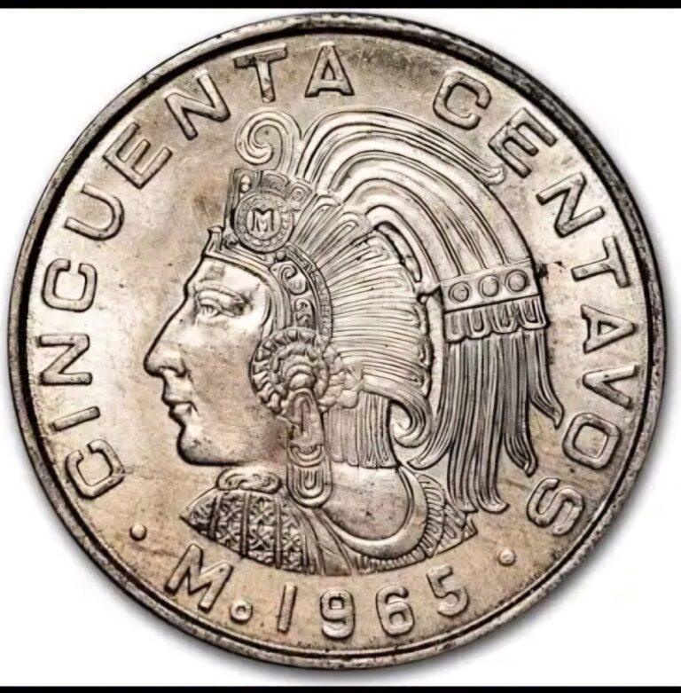 Read more about the article Mexico 70’s 80’s 50 CENTAVOS Coin Last Aztec Emperor Cuauhtemoc Mexican Eagle