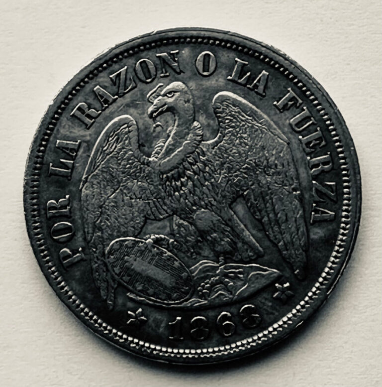 Read more about the article Chile 1886 UN Peso Silver Coin