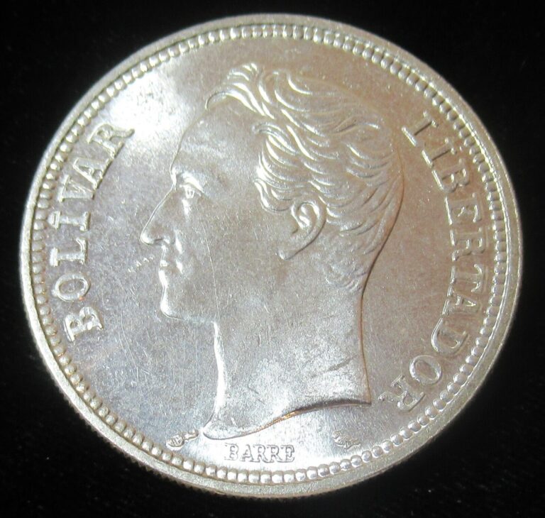 Read more about the article Venezuela: 1969 2 Bolivares Silver Coin Choice BU
