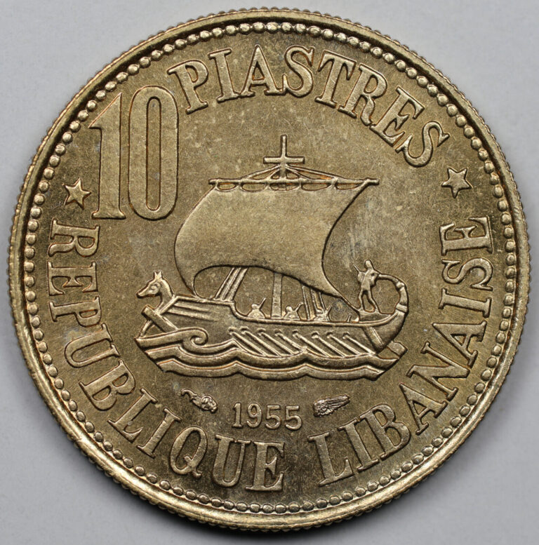 Read more about the article 1955 Lebanon 10 Piastres  KM 23