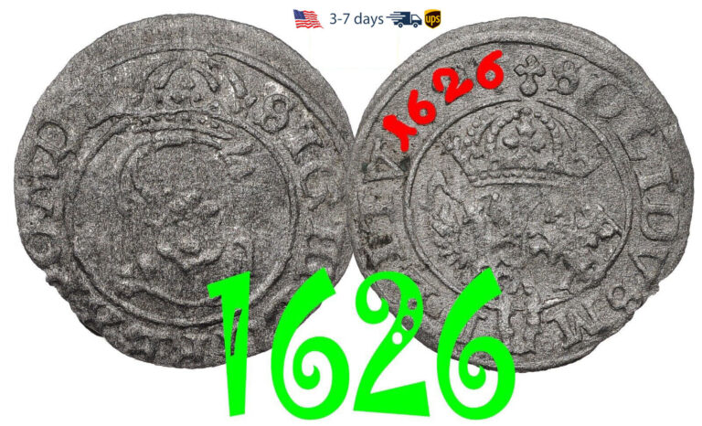 Read more about the article Poland Lithuania SOLIDUS Solid Schilling 1626 Sigismund III Silver Coin #16860