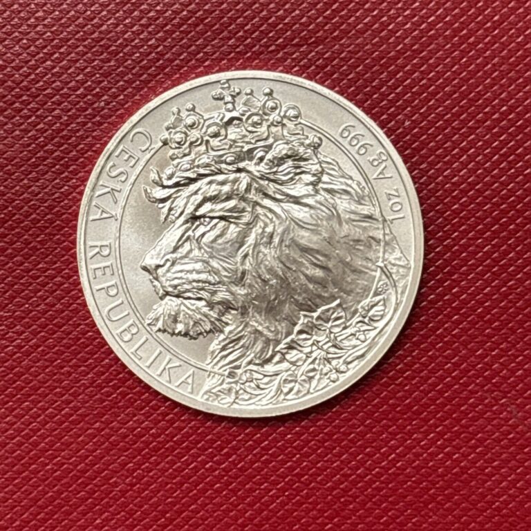 Read more about the article 2021 Niue Czech Republic Lion 0.999 1 oz Silver BU Coin in Capsule