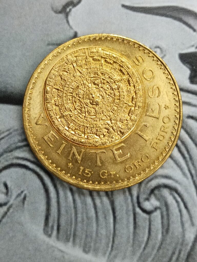 Read more about the article Mexican Veinte Peso 1959 gold coin TP-6824