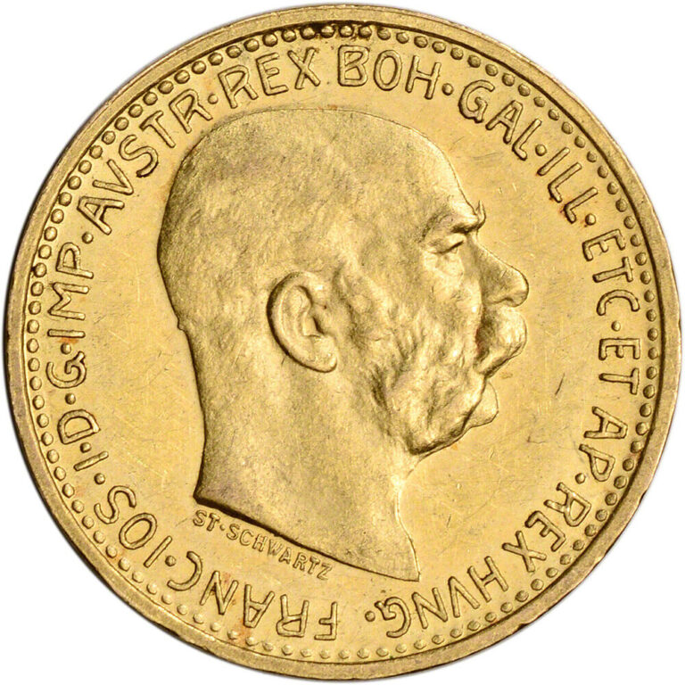 Read more about the article Austria Gold 10 Corona .0980 oz – Franz Joseph I – XF/AU