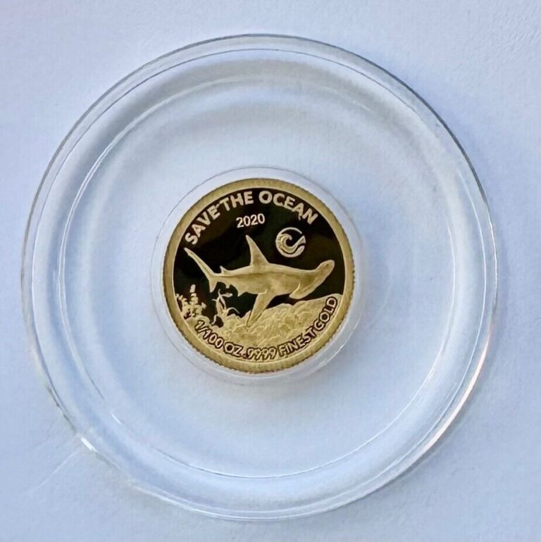 Read more about the article 2020 Ivory Coast Gold 999 Coin Hammerhead Shark Ocean Fauna Proof Wildlife RARE