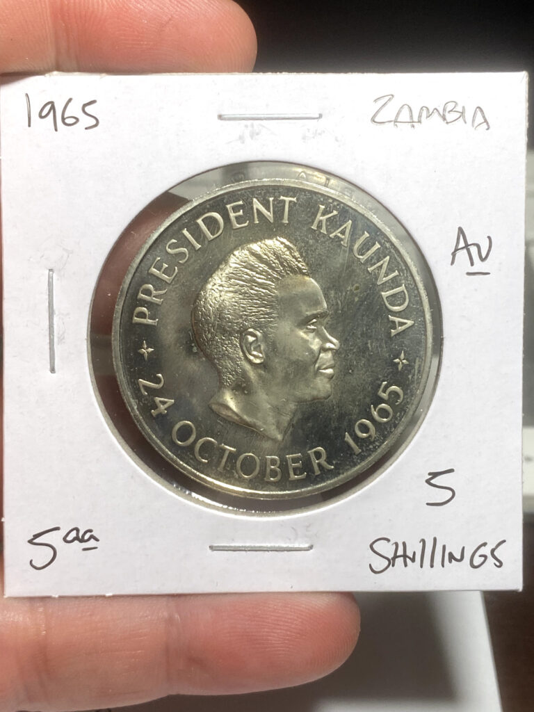 Read more about the article 1965 Zambia 5 Shillings