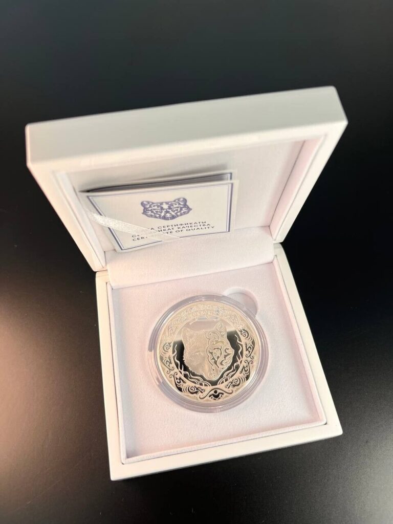 Read more about the article KAZAKHSTAN: PROOF NEW type 2 tenge 2024 KOK-BORI Sky Wolf silver 999.9 UNC 2 Oz