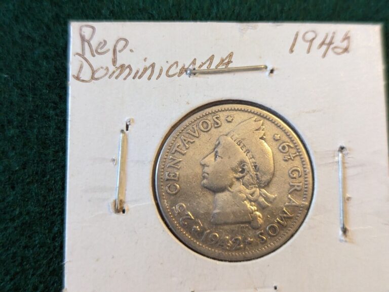 Read more about the article 1942 Dominican Republic 25 Centavos Silver