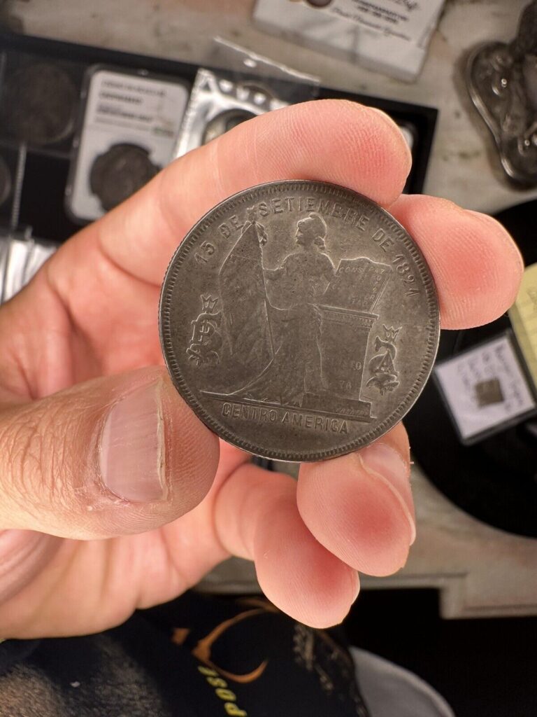 Read more about the article 1884 Honduras 50 Centavos Unc Coloful Weak But Gorgeous Silver Coin