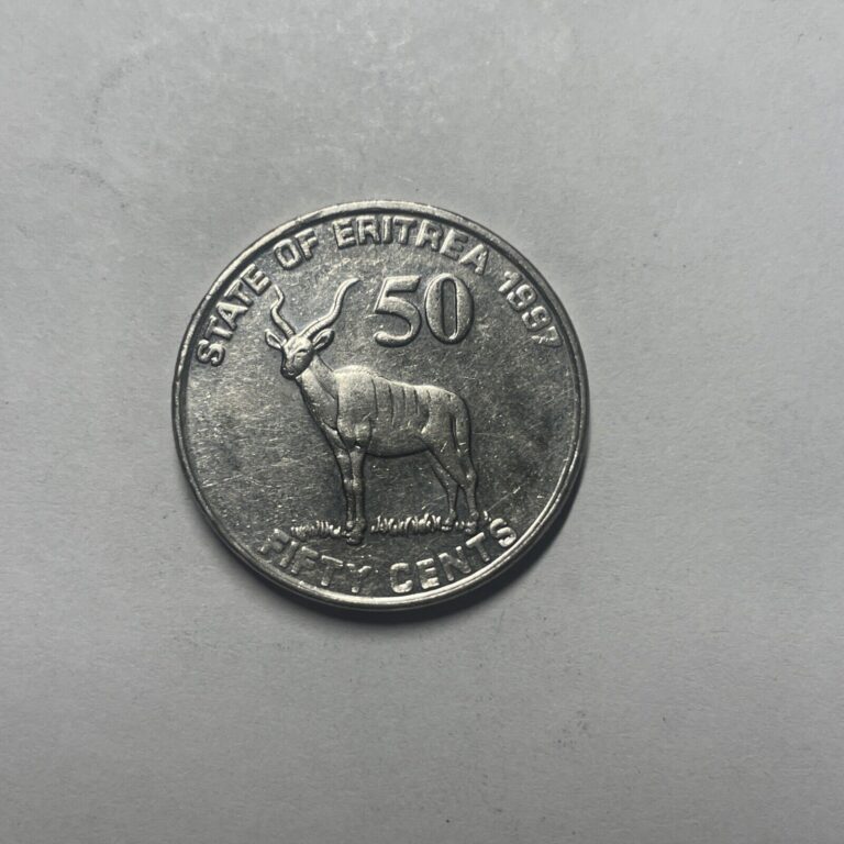 Read more about the article 1997 Eritrea 50 Cent Coin – End of War for Independence/Kudu