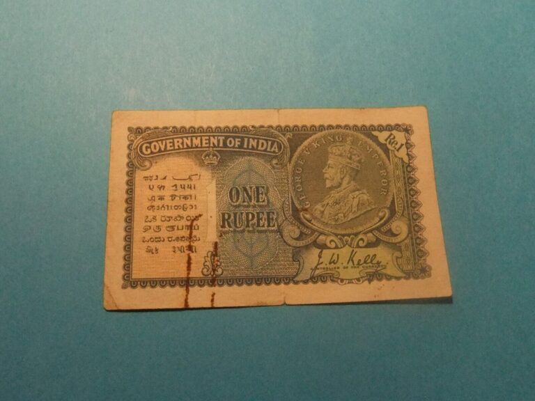 Read more about the article RARE Government of India 1 RUPEE King George V Banknote