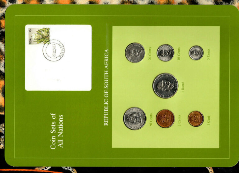 Read more about the article Coin Sets of All Nations South Africa UNC 1981-1983 1 Rand 1982 km115