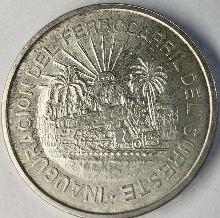 Read more about the article 1950 Mexican Silver Cinco Pesos Coin