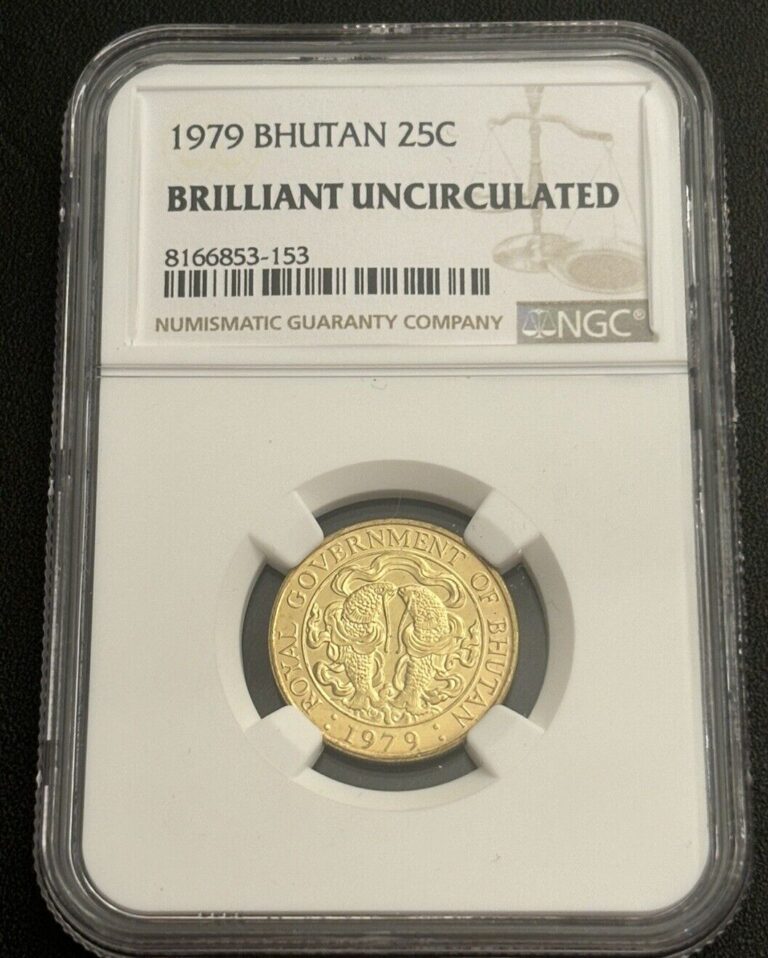 Read more about the article 1979 BHUTAN 25 Chertum- Graded Brilliant Uncirculated by NGC- Foreign World Coin