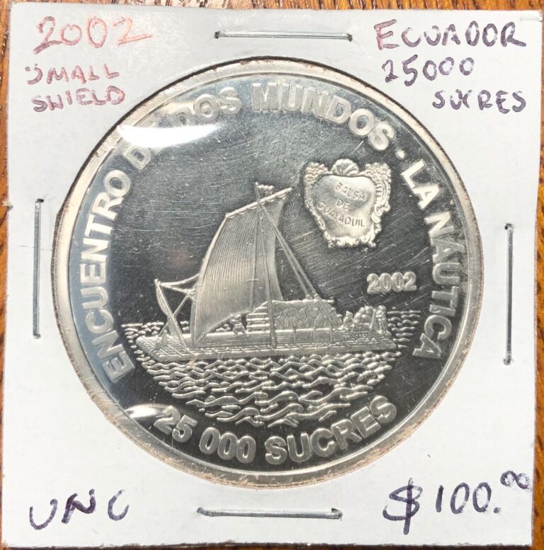 Read more about the article 2002 Ecuador – 25000 Sucres (Small Shield)