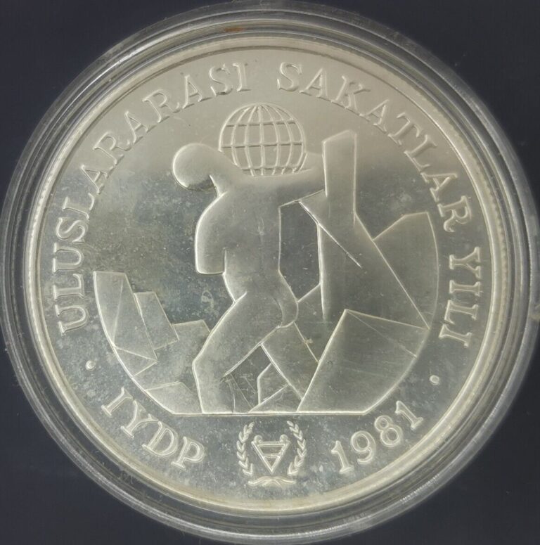 Read more about the article TURKEY 3000 Lira 1981 Silver UNC UN International Year of Disabled Persons