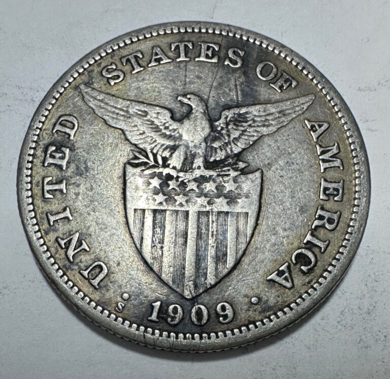 Read more about the article 1909s US-Philippines 1 Peso Silver Coin – lot #14C