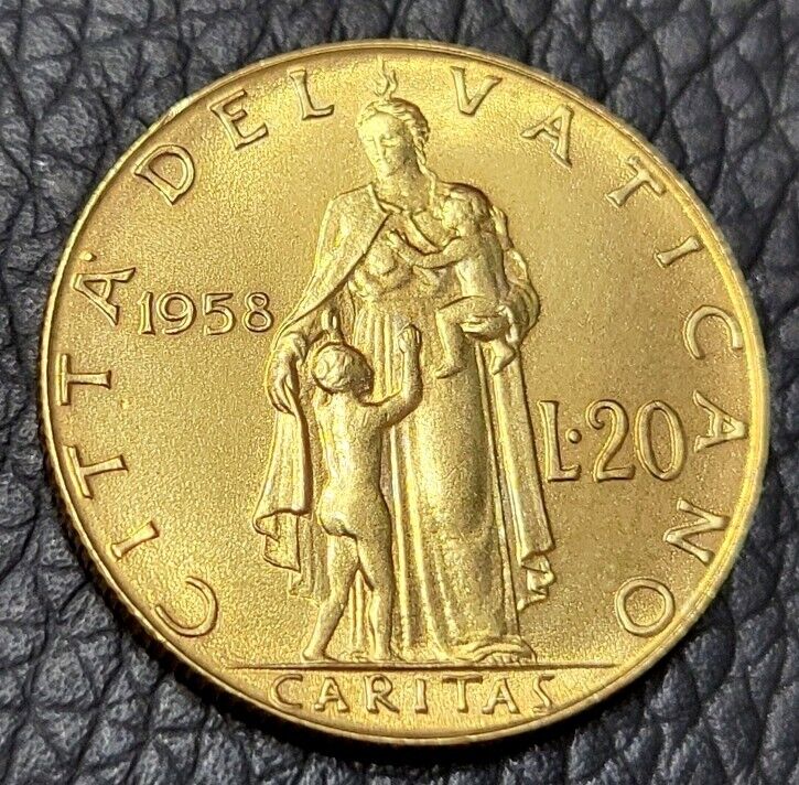 Read more about the article 1958 VATICAN CITY 20 LIRE COIN