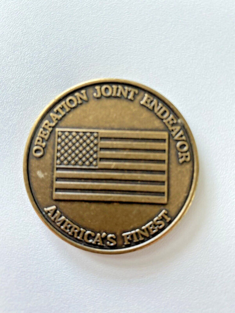 Read more about the article Bosnia Herzegovina Operation Joint ENDEAVOR Task Force Eagle Army Challenge Coin