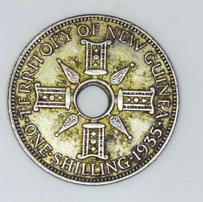 Read more about the article 1935 New Guinea 1 Shilling Silver Coin ~KM.#5 #H574