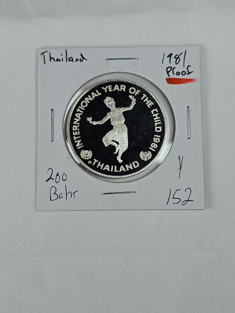 Read more about the article 1981 Thailand 200 Baht Silver Proof Coin – International Year of the Child
