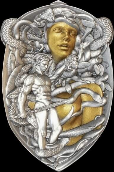 Read more about the article 2025 Shield Perseus 3 oz Silver Colorized Coin Republic of Gabon Mint Sealed