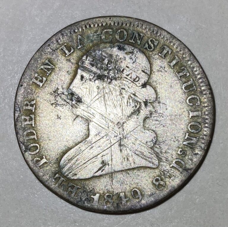 Read more about the article 1849 Ecuador 2 Reales Silver Coin