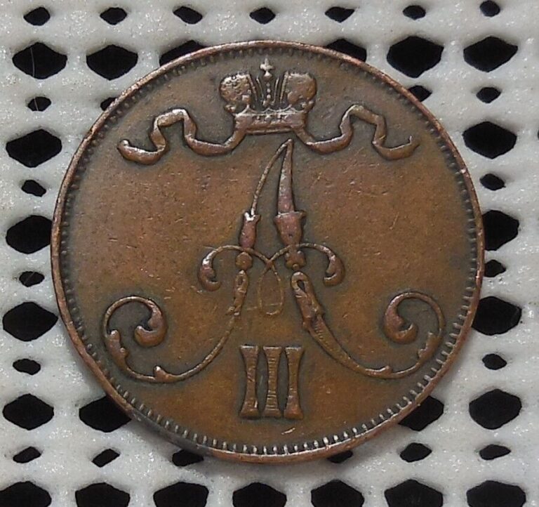 Read more about the article 1888 FINLAND 5 PENNIA COPPER COIN