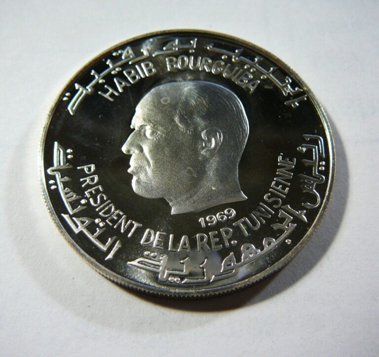 Read more about the article 1969 Tunisia 1 Dinar 0.925 Silver Coin S. Augustinus