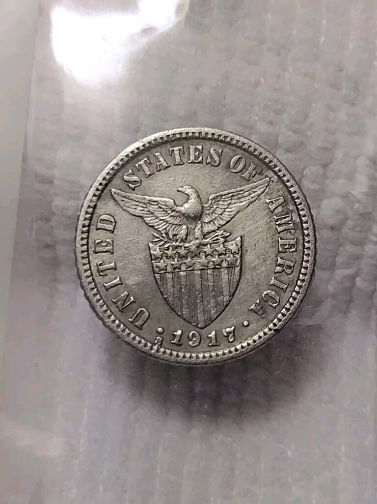 Read more about the article 1917-S 10 Centavos VF Philippines US San Francisco Mint. .750 Silver