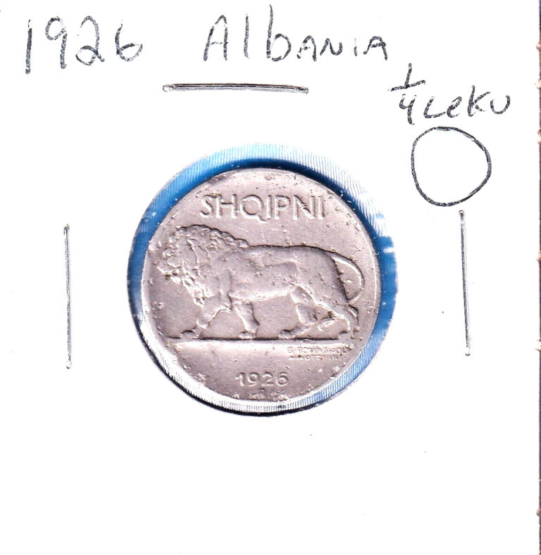 Read more about the article 1926R Albania 1/4 Lek (KM-3) Nickel   [two-year issue]