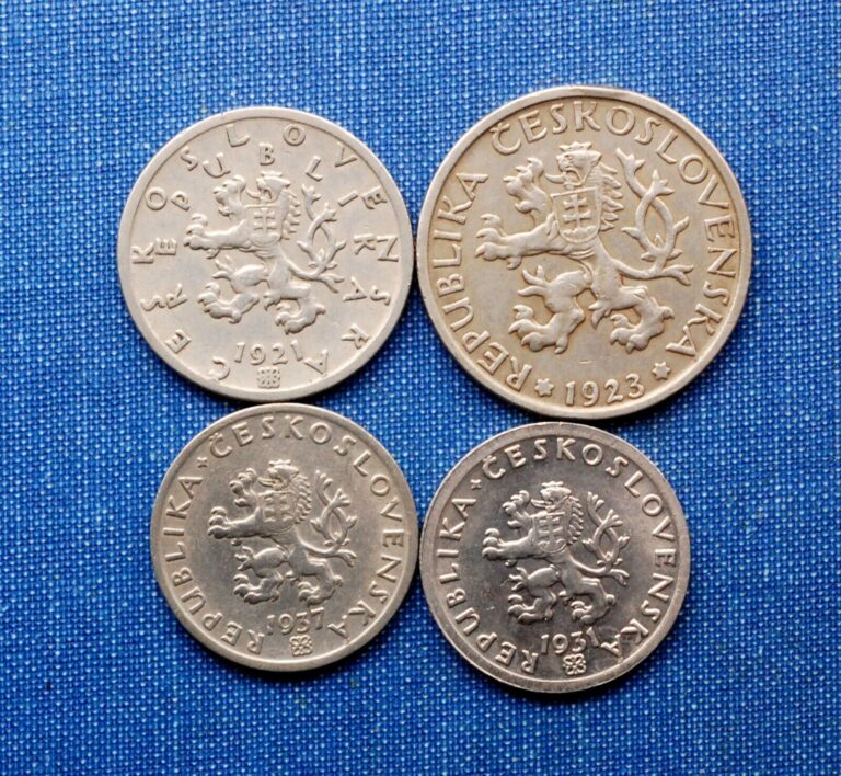 Read more about the article Czechoslovakia 4 Coins Dated 1923-1937