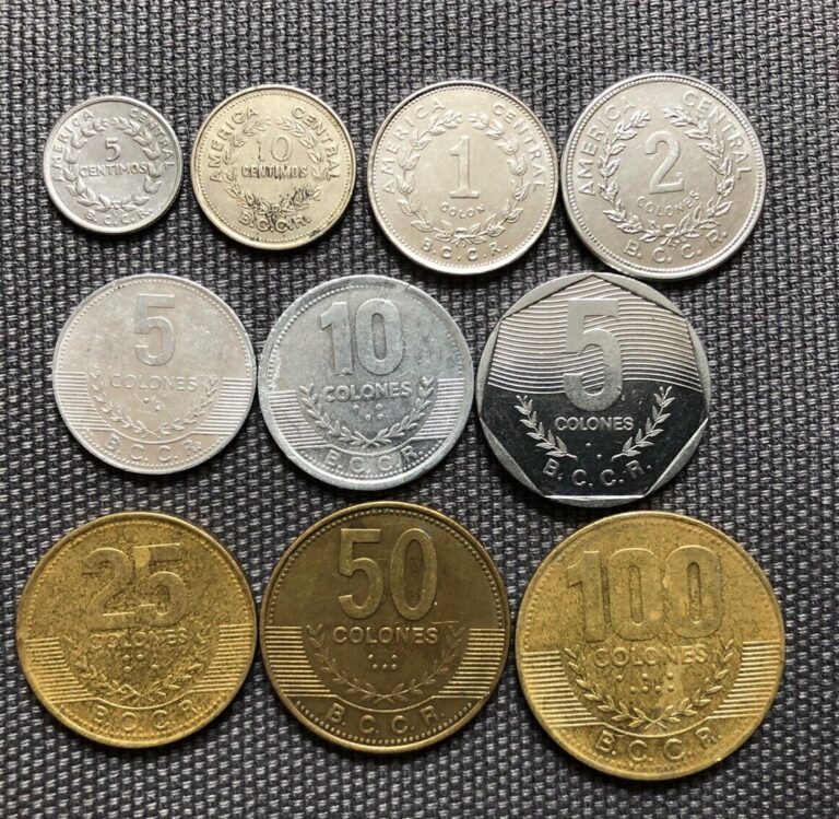 Read more about the article Costa Rica 🇨🇷 Lot Of 10  World Foreign Coins