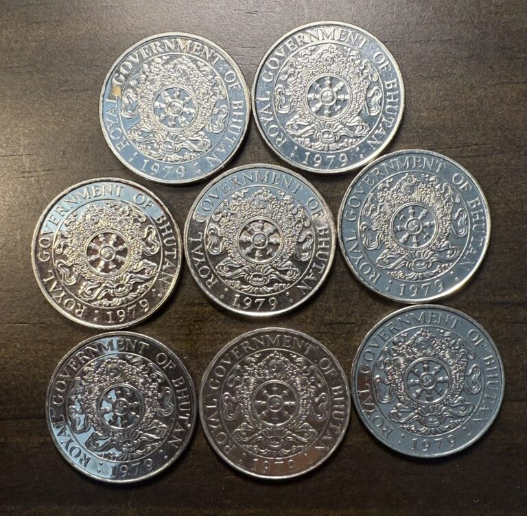 Read more about the article 1979 Bhutan  One Ngultrum  8 High Grade Coins