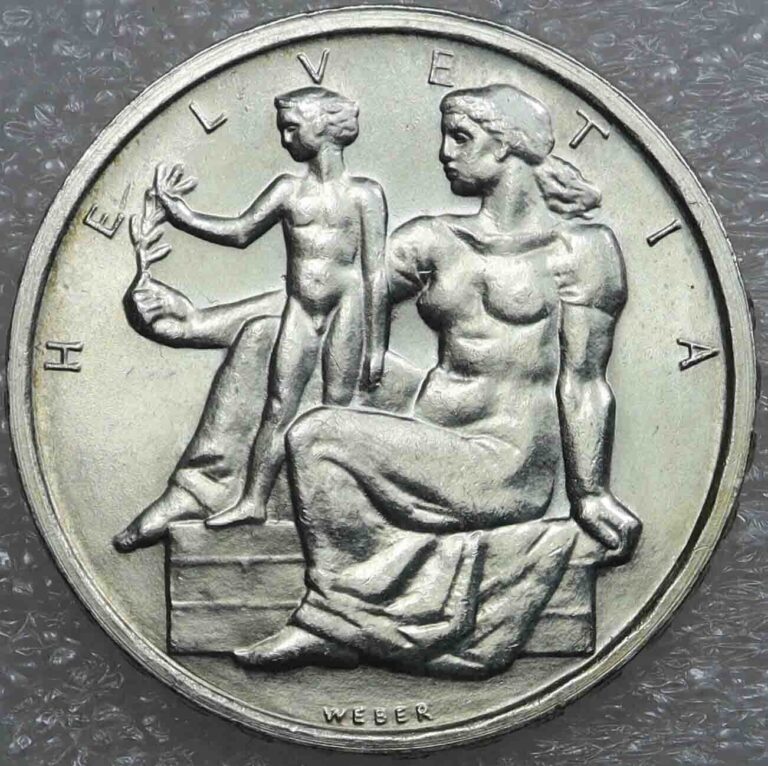 Read more about the article Switzerland 5 Francs 1948 Constitution Silver Coin  [474