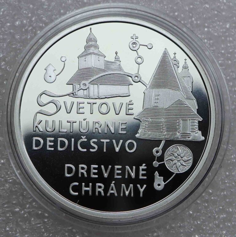 Read more about the article Slovakia 10 Euro 2010 Wooden Churches Carpathian Silver PROOF coin capsuled [399